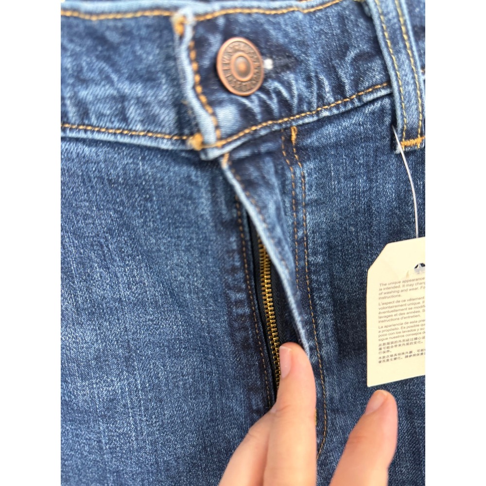 Levi's 728 High-Rise Wide Leg Women 33 Blue Vintage Stretch Denim - Picture 2 of 11